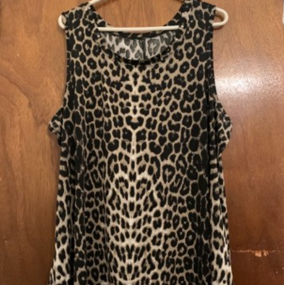 Cheetah tank top